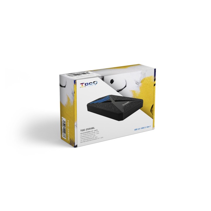 Caja TooQ SSD/HDD 2.5" USB 3.0 Negra (TQE-2550BL)