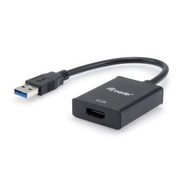 Cable EQUIP USB-A/M a HDMI/H 0.25m Negro (EQ133385)
