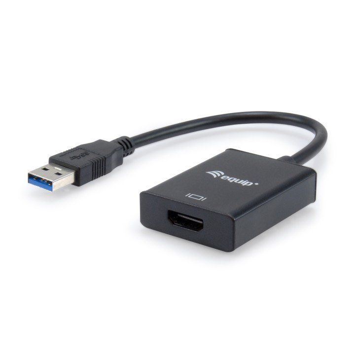 Cable EQUIP USB-A/M a HDMI/H 0.25m Negro (EQ133385)