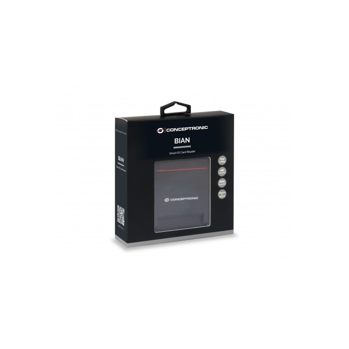 Lector Tarjetas CONCEPTRONIC DNIe USB 2.0 Negro(SCR01B)