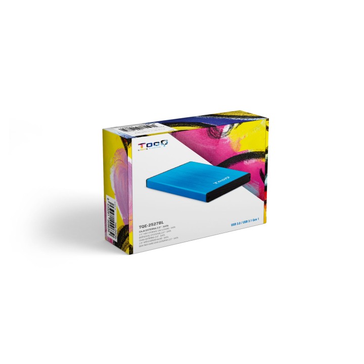 Caja TooQ HDD 2.5" SATA USB 3.0 Azul (TQE-2527BL)