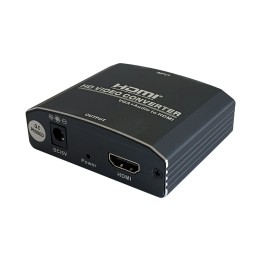 Adaptador AISENS VGA/H+3.5mm a HDMI/H Negro (A115-0386)