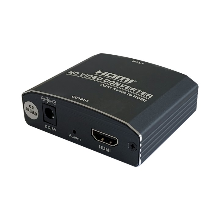 Adaptador AISENS VGA/H+3.5mm a HDMI/H Negro (A115-0386)