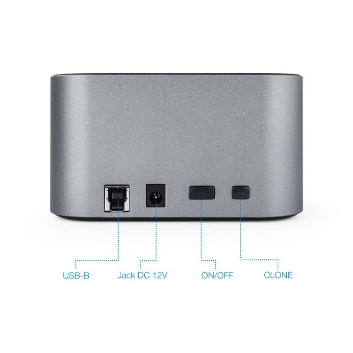 Dock Station TooQ 2.5"/3.5" USB3.0/3.1 Gris (TQDS-805G)