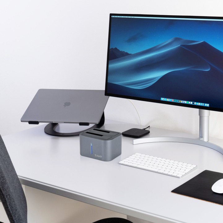 Dock Station TooQ 2.5"/3.5" USB3.0/3.1 Gris (TQDS-805G)