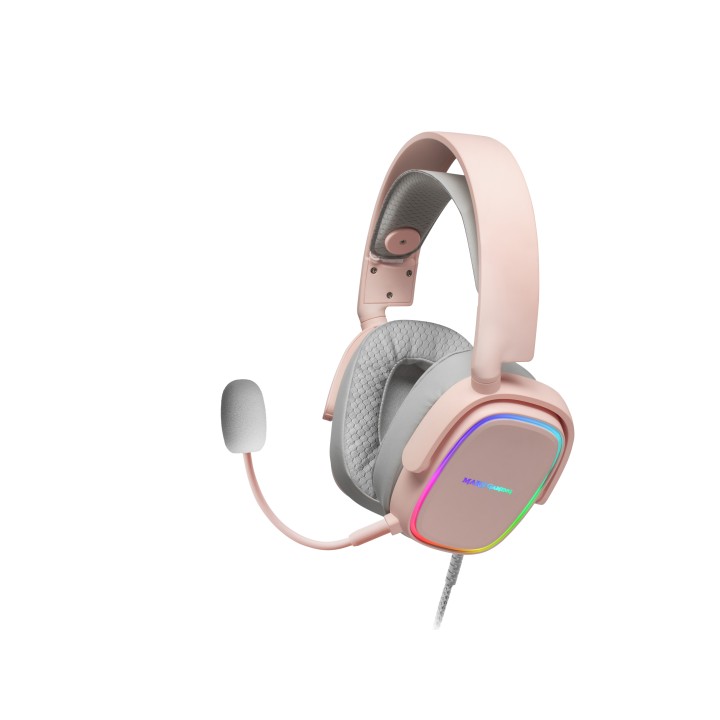Auric+Micro Mars Gaming RGB Flow 3.5mm USB Rosa (MHAXP)