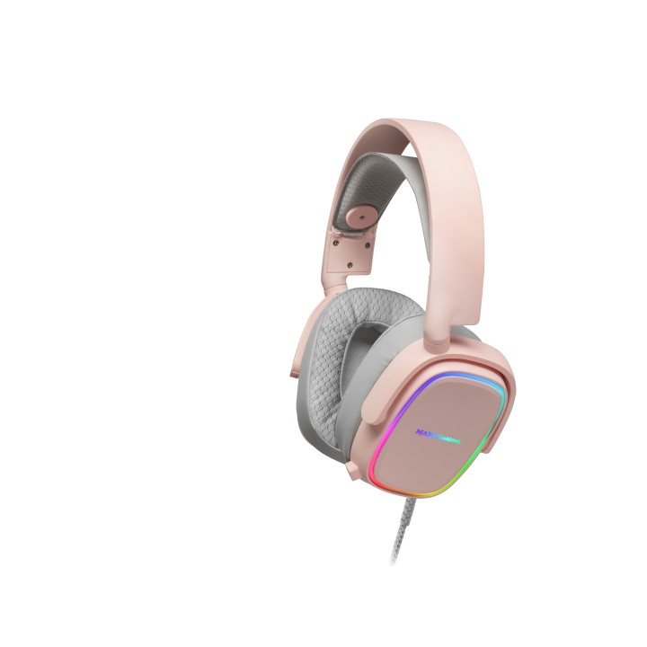 Auric+Micro Mars Gaming RGB Flow 3.5mm USB Rosa (MHAXP)