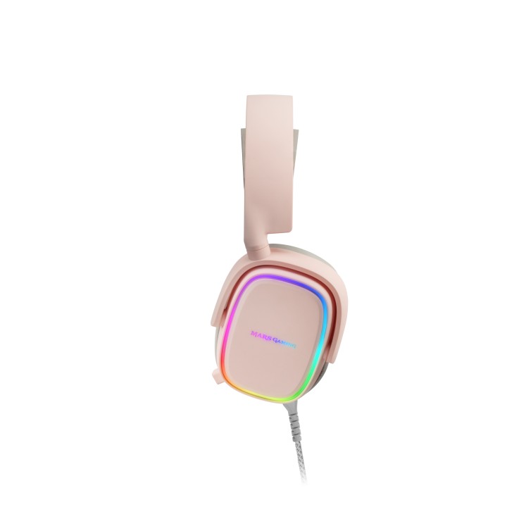Auric+Micro Mars Gaming RGB Flow 3.5mm USB Rosa (MHAXP)