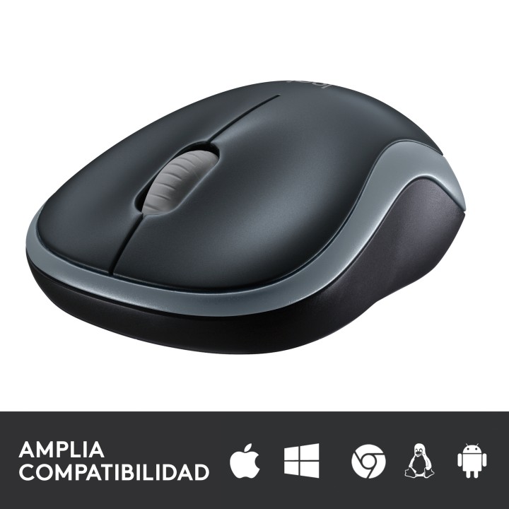 Ratón LOGITECH M185 RF Wireless Gris (910-002238)