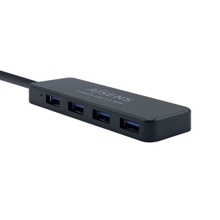 Hub AISENS USB-A 3.0 a 4xUSB-A 3.0 Negro (A106-0399)