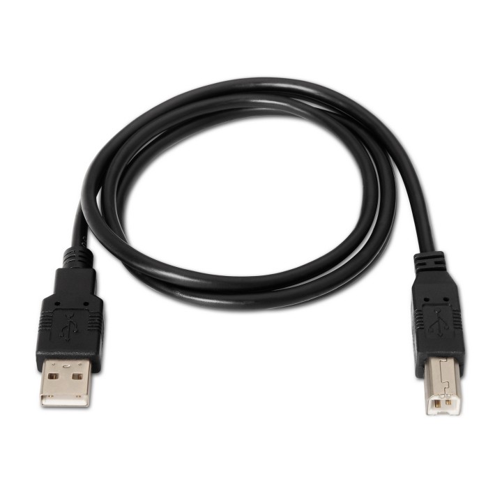 Cable AISENS USB-A/M a USB-B/M 3m Negro (A101-0007)
