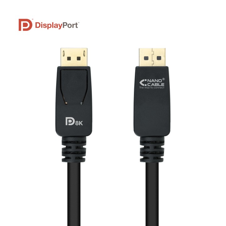 Nanocable DP/M a DP/M 3m Negro (10.15.2503)