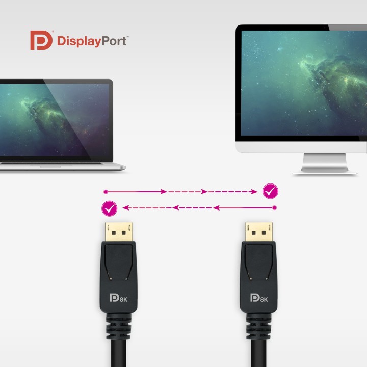 Nanocable DP/M a DP/M 3m Negro (10.15.2503)