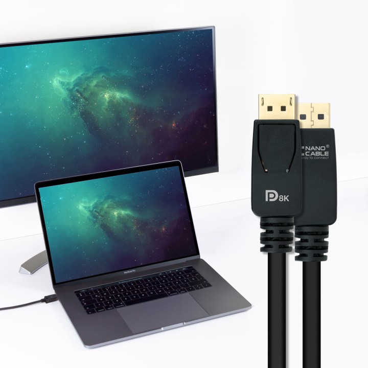 Nanocable DP/M a DP/M 3m Negro (10.15.2503)