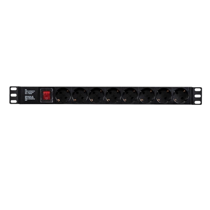 Regleta Aiten Data 8xSchuko Rack 1U Negra (20.08.19)