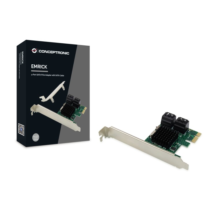 Controladora CONCEPTRONIC PCIe 2.0 4xSATA3 (EMRICK03G)