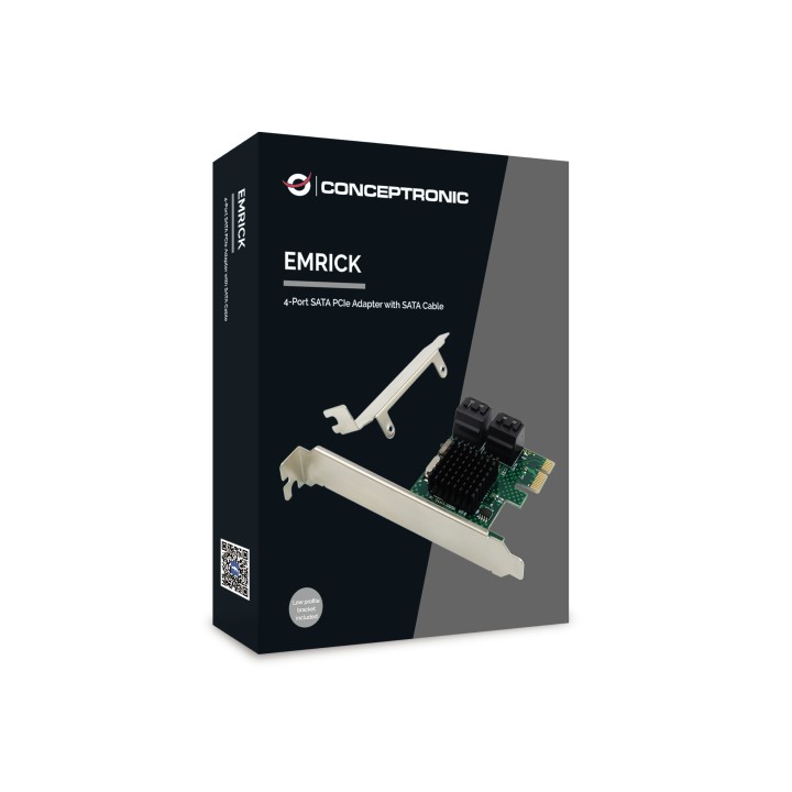 Controladora CONCEPTRONIC PCIe 2.0 4xSATA3 (EMRICK03G)