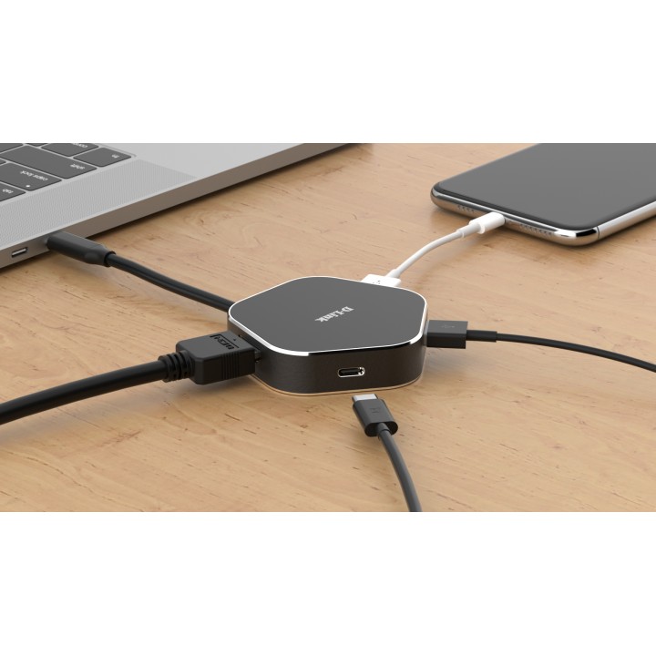Hub D-Link USB-C a HDMI USB-C 3xUSB 3.0 (DUB-M420)