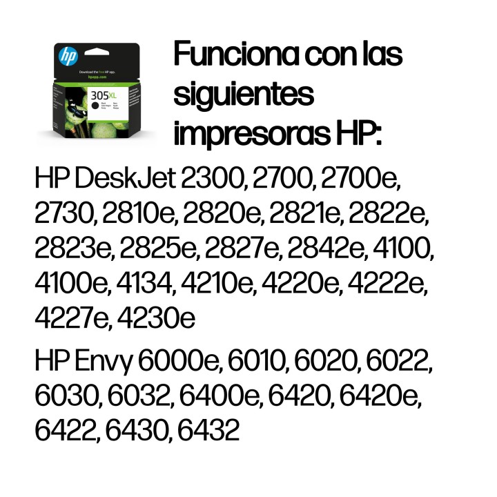 Tinta HP 305XL Negro 5ml 240 páginas (3YM62AE)
