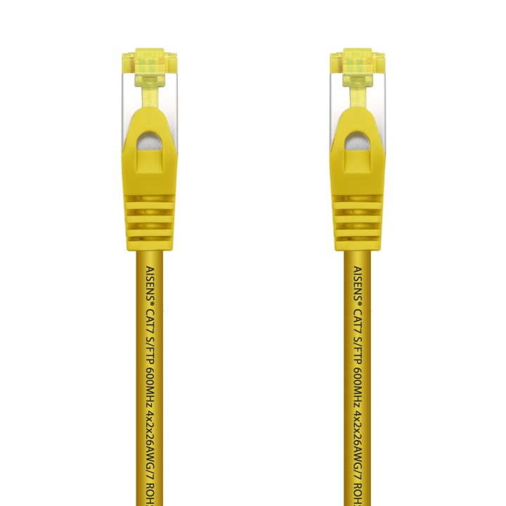 Latiguillo AISENS RJ45 Cat7 SFTP 25cm Amaril(A146-0472)