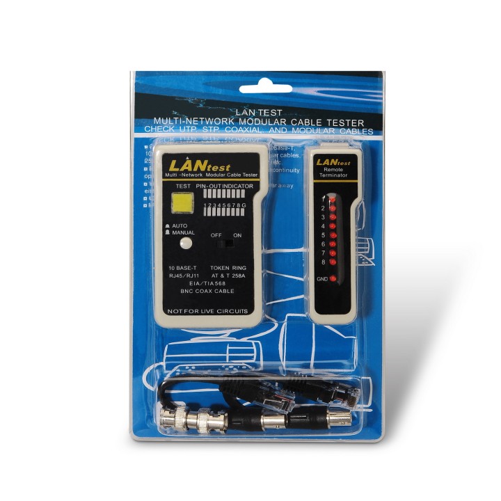 Testeador AISENS RJ11/RJ12/RJ45 Coaxial (A142-0314)