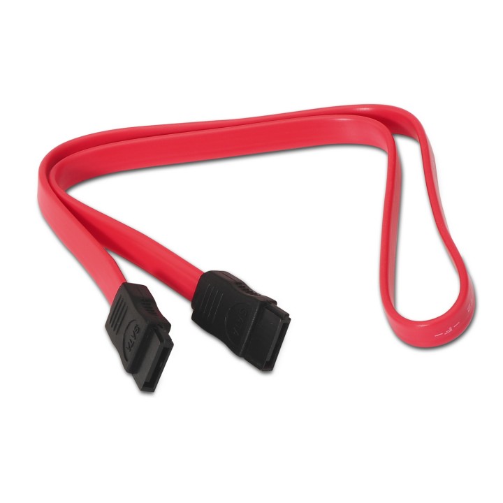 Cable AISENS SATA3 (7-pin) 0.5m Negro/Rojo (A130-0153)
