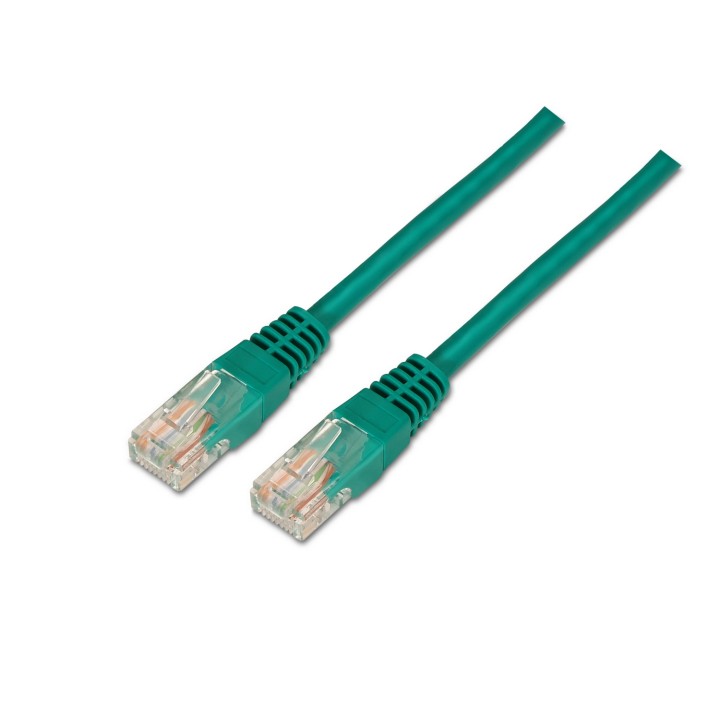 Cable AISENS RJ45 Cat5e UTP AWG24 0.5m Verde(A133-0193)