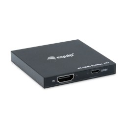 Splitter EQUIP 4K UHD 3D 2xHDMI Out Negro (EQ332715)