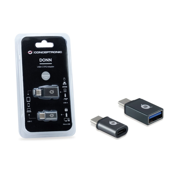 Adaptador CONCEPTRONIC USB-C a USB-A/mUSB 2Un (DONN04G)