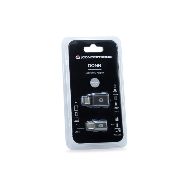 Adaptador CONCEPTRONIC USB-C a USB-A/mUSB 2Un (DONN04G)