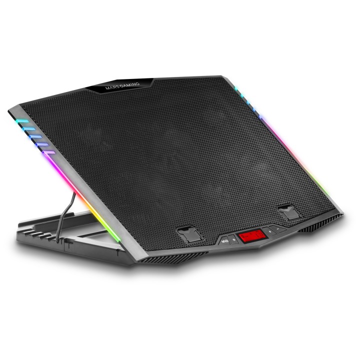 Base Refrigeración Mars Gaming 17" Stand Negra (MNBC5)