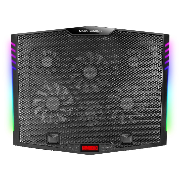 Base Refrigeración Mars Gaming 17" Stand Negra (MNBC5)