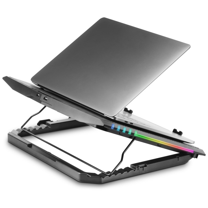 Base Refrigeración Mars Gaming 17" Stand Negra (MNBC5)
