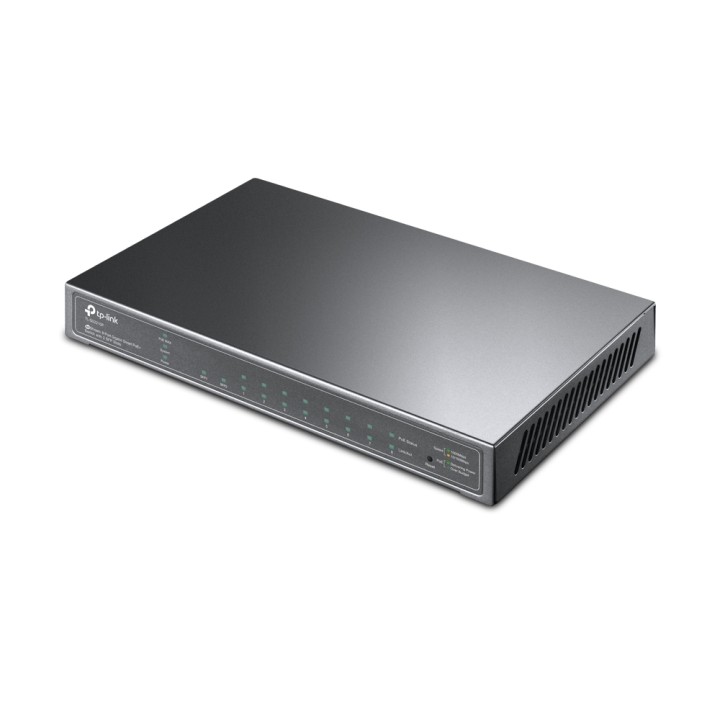 Switch TP-Link 8xRJ45 GbE 2xSFP PoE+ Negro (TL-SG2210P)