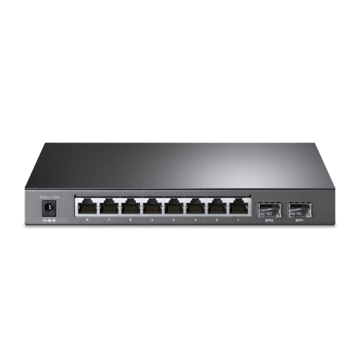 Switch TP-Link 8xRJ45 GbE 2xSFP PoE+ Negro (TL-SG2210P)