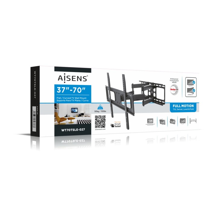 Soporte Pared AISENS 37-70" Gira/Inclina (WT70TSLE-027)