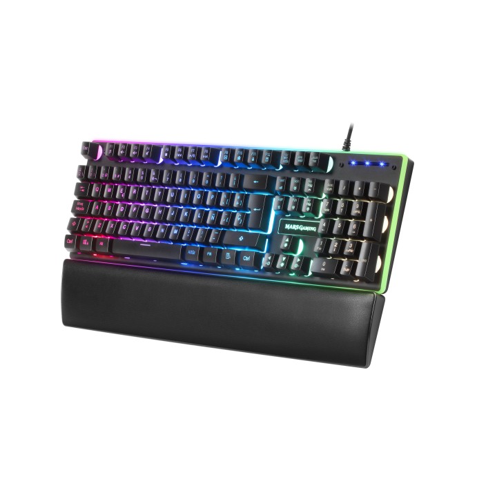 Teclado Mars Gaming LED RGB USB 1.5m Negro (MK320ES)