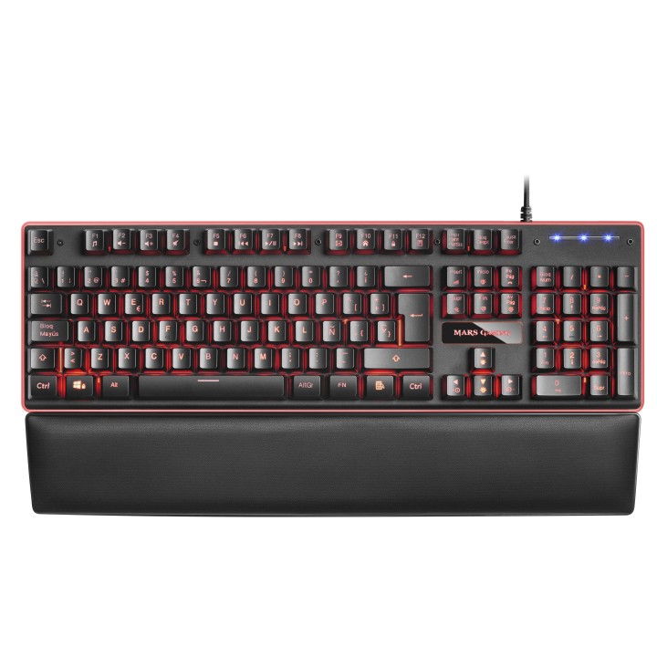 Teclado Mars Gaming LED RGB USB 1.5m Negro (MK320ES)