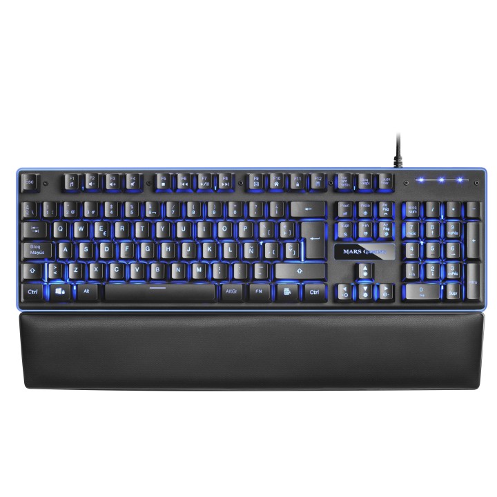 Teclado Mars Gaming LED RGB USB 1.5m Negro (MK320ES)