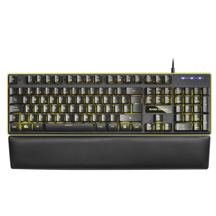Teclado Mars Gaming LED RGB USB 1.5m Negro (MK320ES)