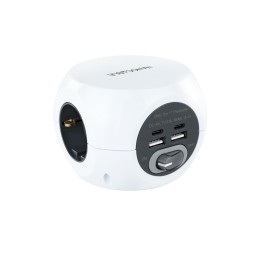 Regleta Nanocable 3 Tomas 4xUSB Interruptor(10.37.0001)
