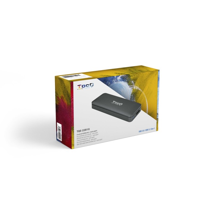 Caja TooQ SSD M.2 SATA USB 3.0 Gris (TQE-2281G)
