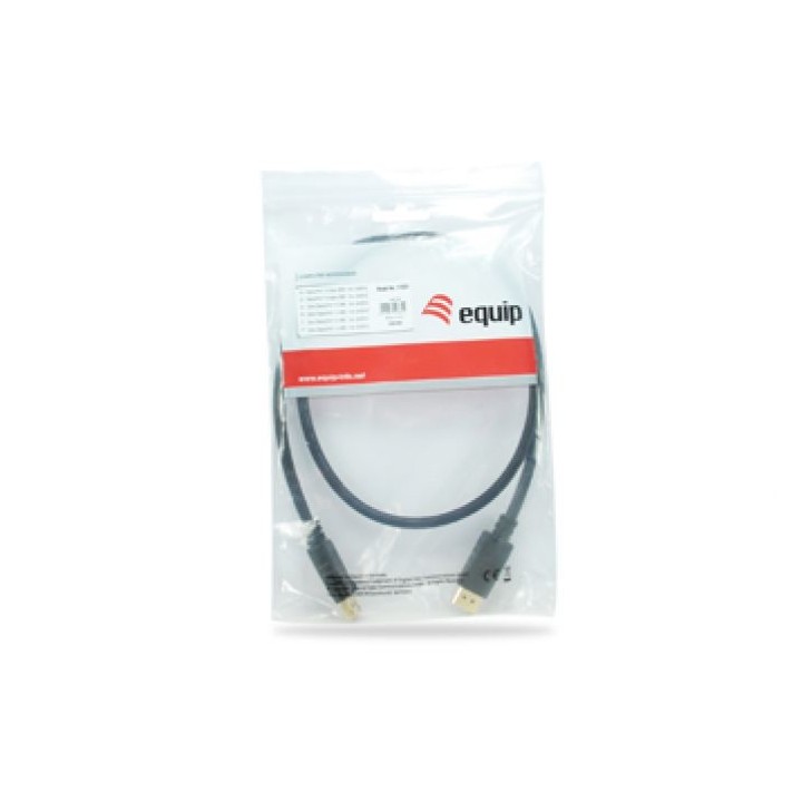 Cable EQUIP DP/M a DP/M 5m Negro (EQ119255)