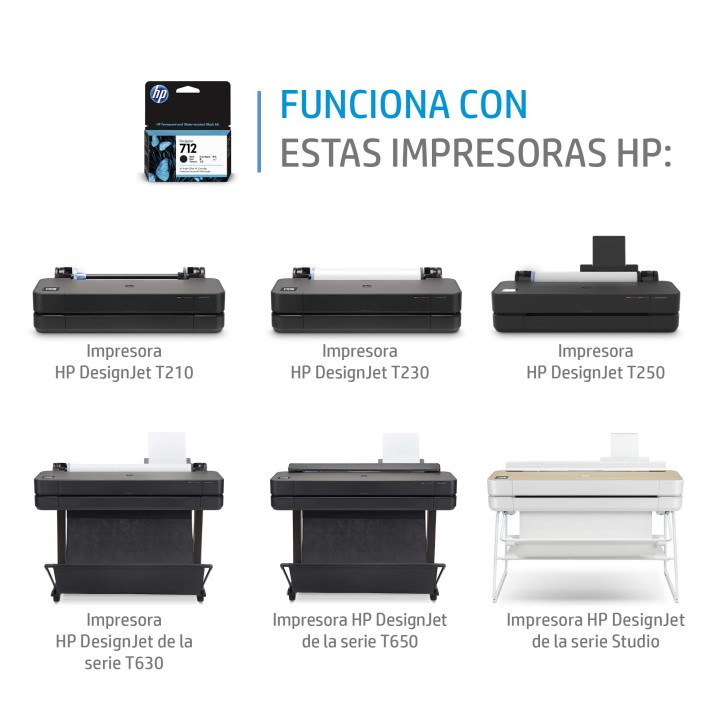 Tinta HP DesignJet 712 Cian 27ml (3ED67A)