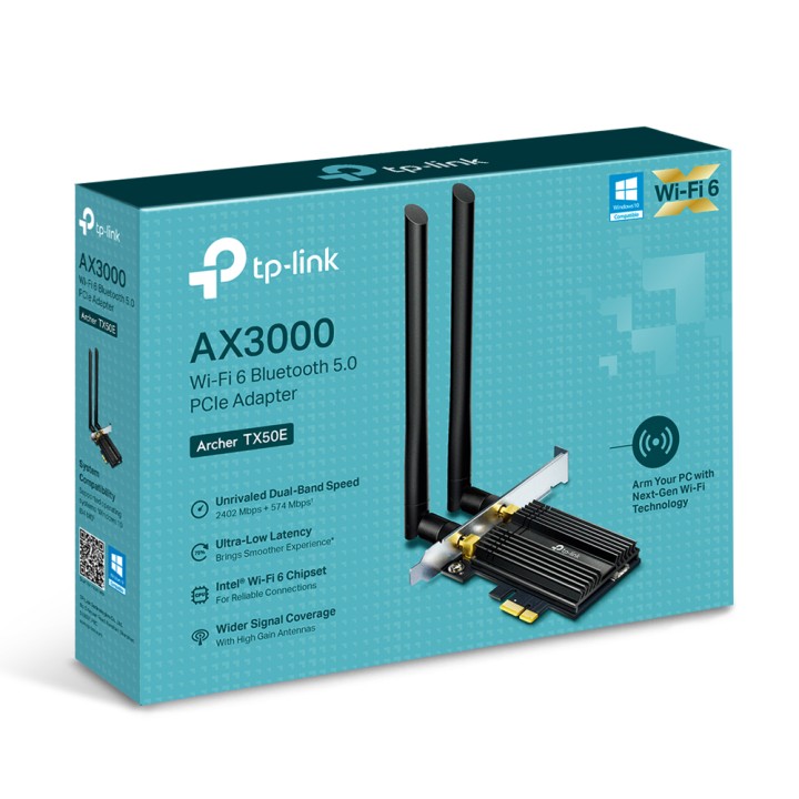 Adaptador TP-Link AX3000 PCIe WLAN BT (Archer TX50E)