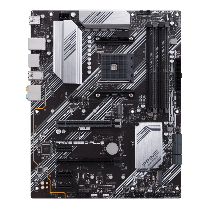 ASUS PRIME B550-PLUS:(AM4) 4DDR4 USB HDMI DP RJ45 ATX
