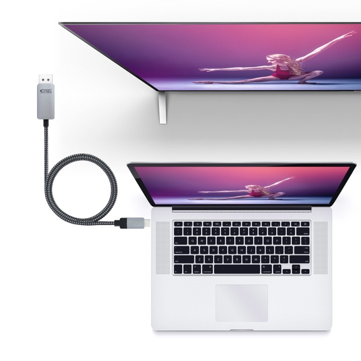 Nanocable USB-C/M a DP/M 1.8m Negro (10.15.5002)