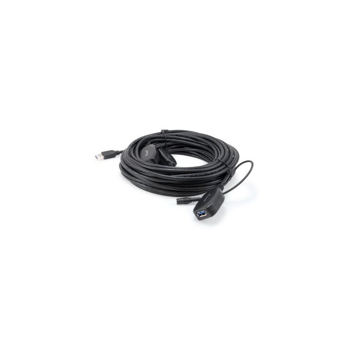 Cable EQUIP USB-A/M a USB-A/H 15m Negro (EQ133348)