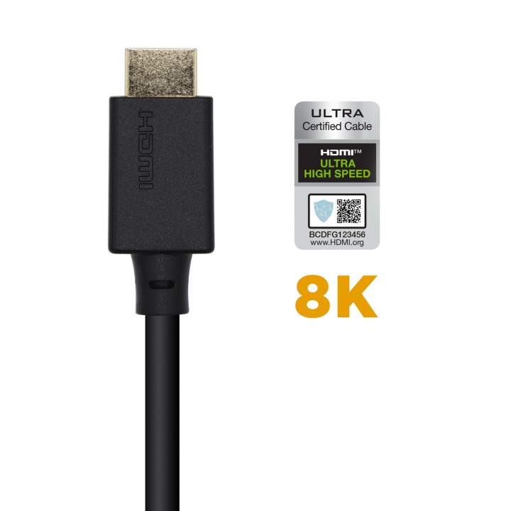 Cable AISENS HDMI/M a HDMI/M 0.5m Negro (A150-0420)