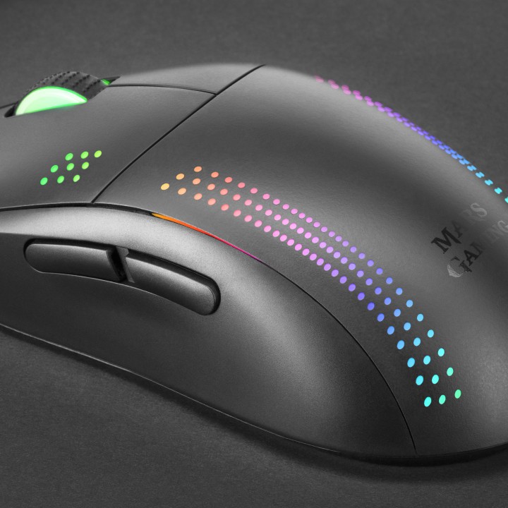 Ratón Mars Gaming Óptico USB-A Negro (MMPRO)